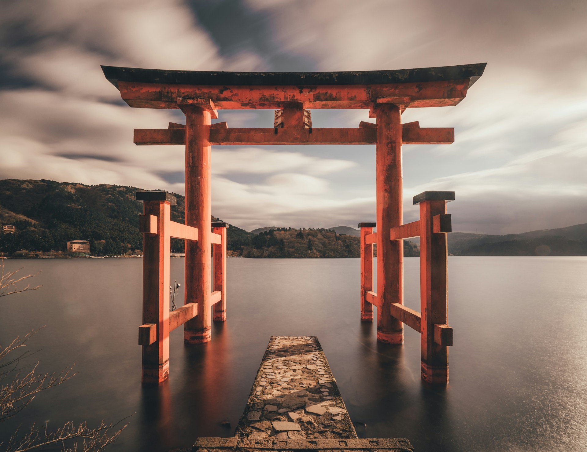 torii in water